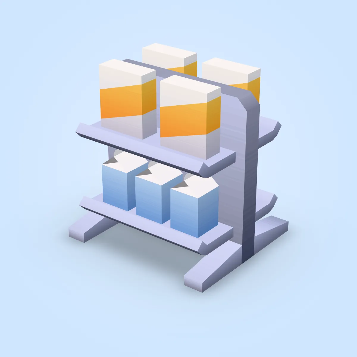 Shelf Boxes Model