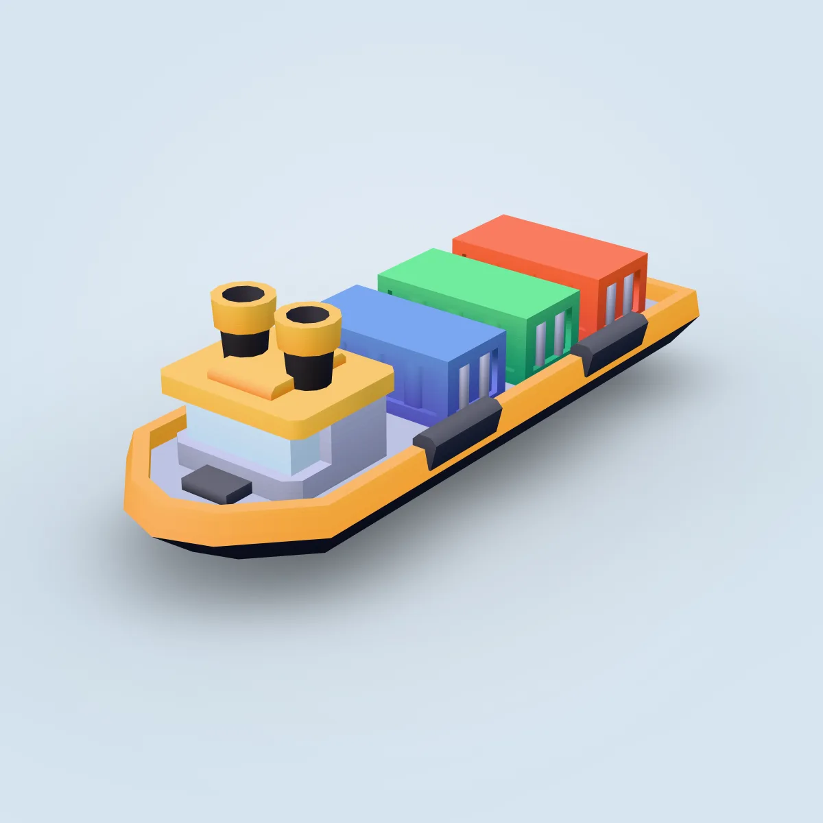Ship Cargo Type A Model