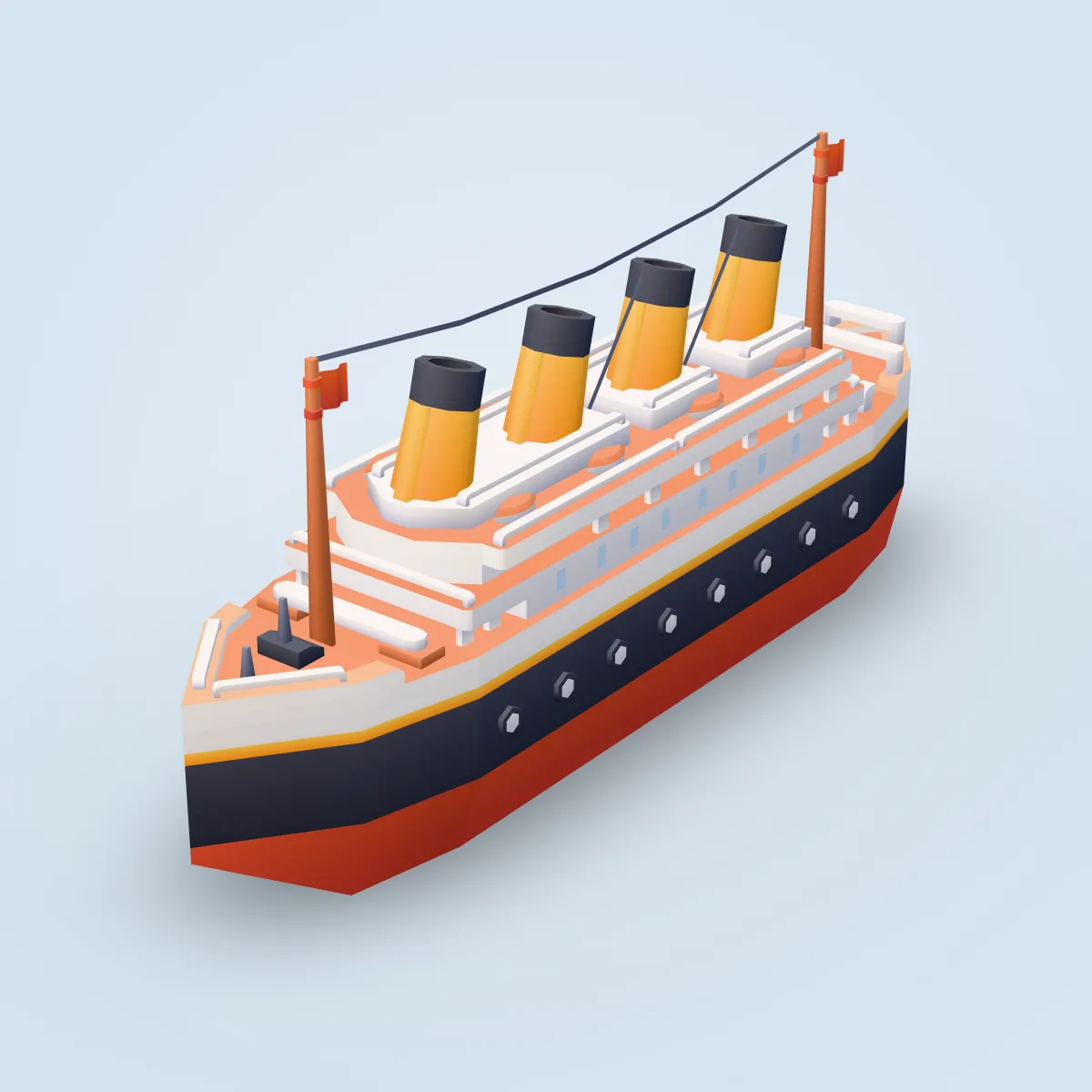 Ship Ocean Liner Model