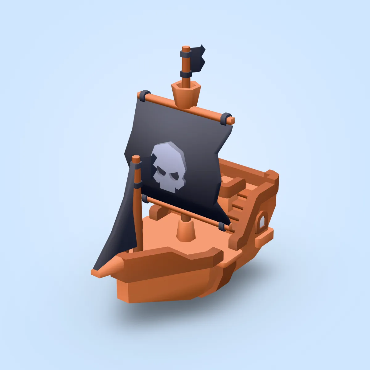 Ship Pirate Small Model