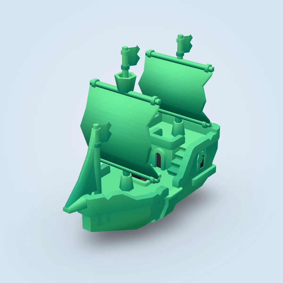 Ship Small Ghost Model