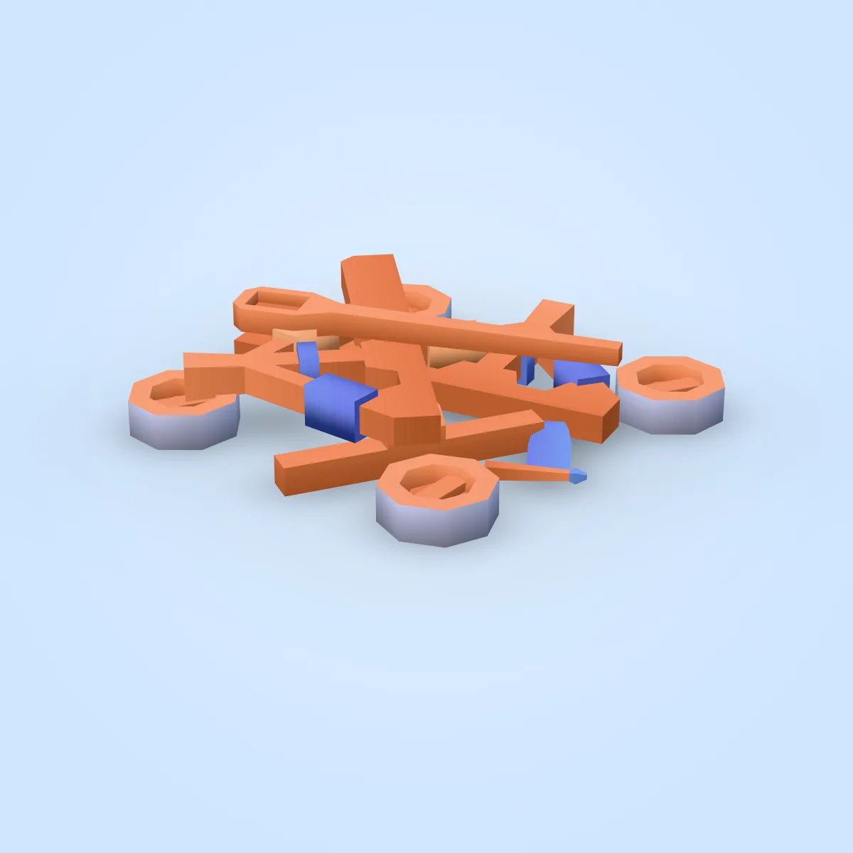 Siege Catapult Demolished Model