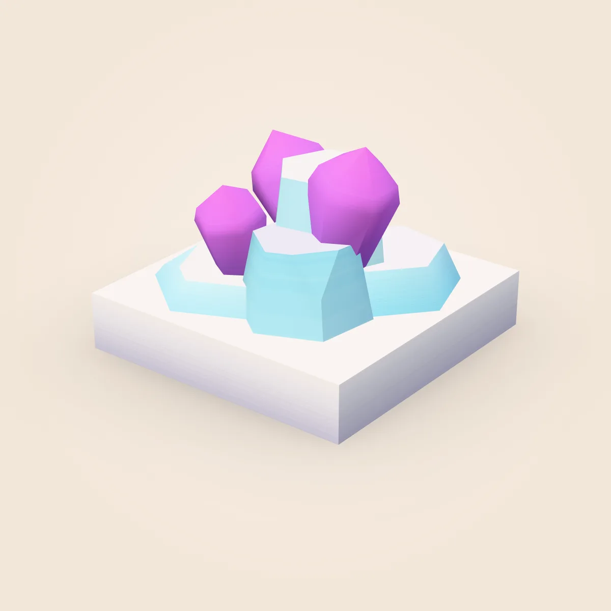 Snow Tile Crystal Model