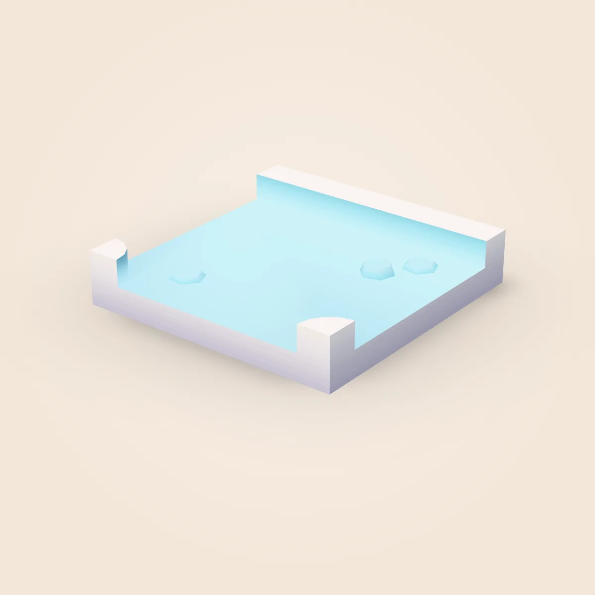 Snow Tile Split Model