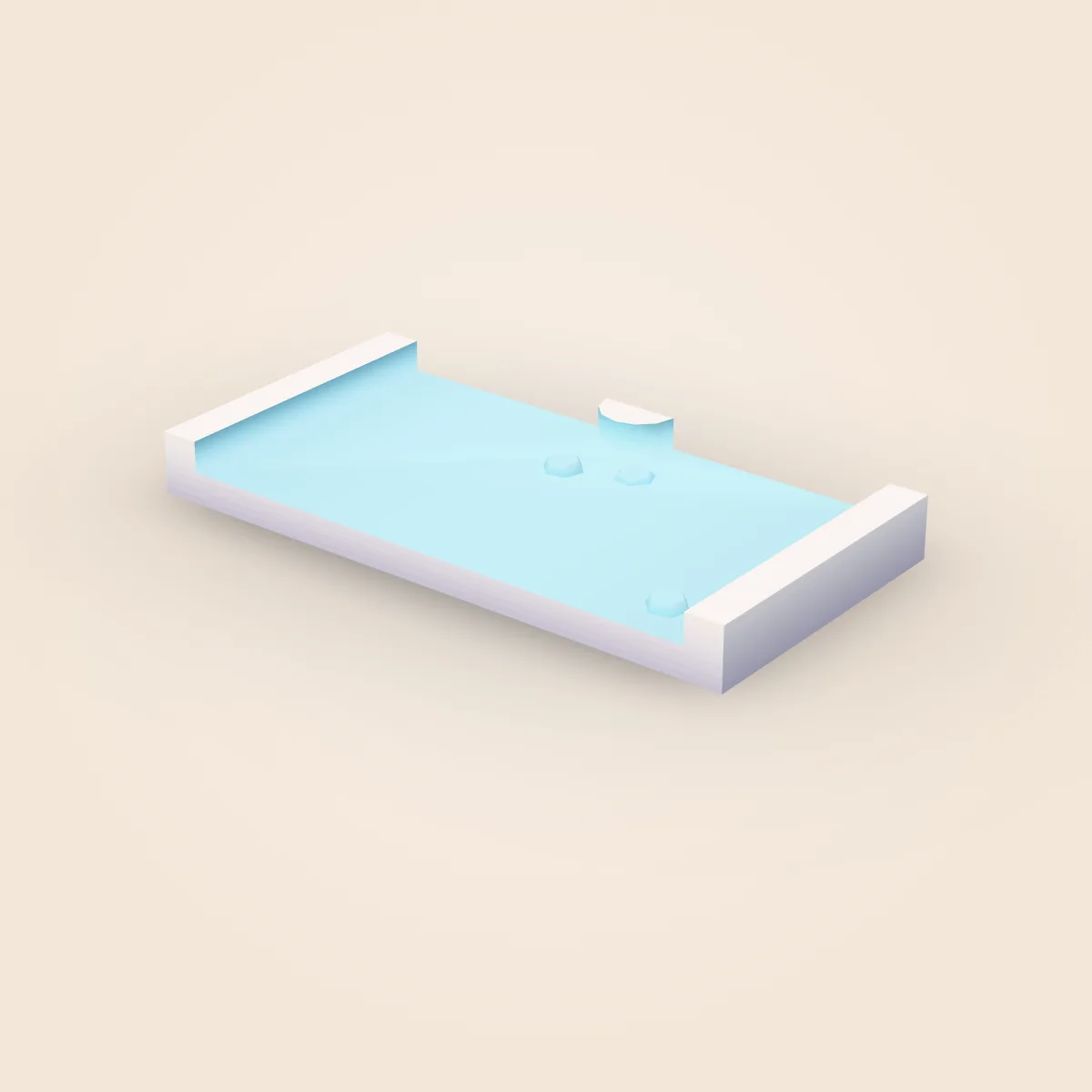 Snow Tile Wide Split Model