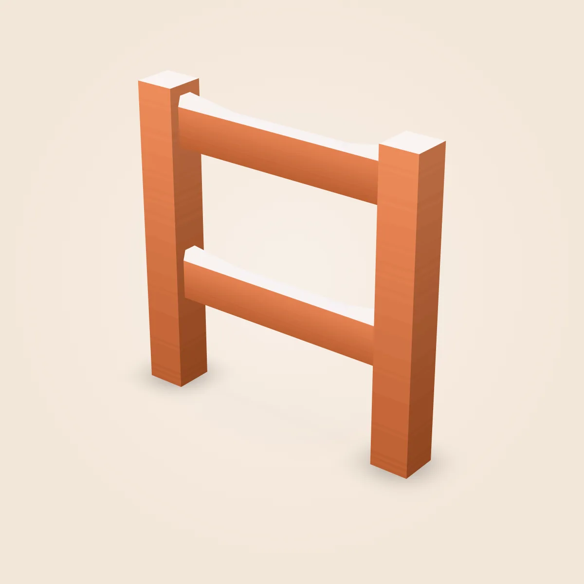 Snow Wood Structure High Part Model