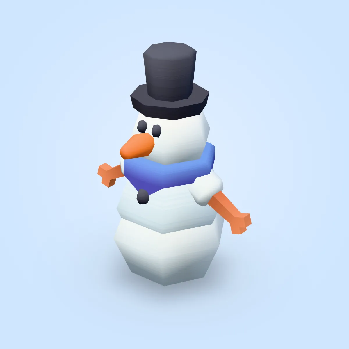 Snowman Hat Model