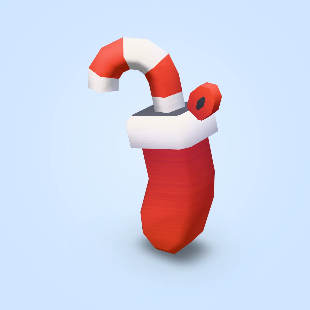 Sock Red Cane Model