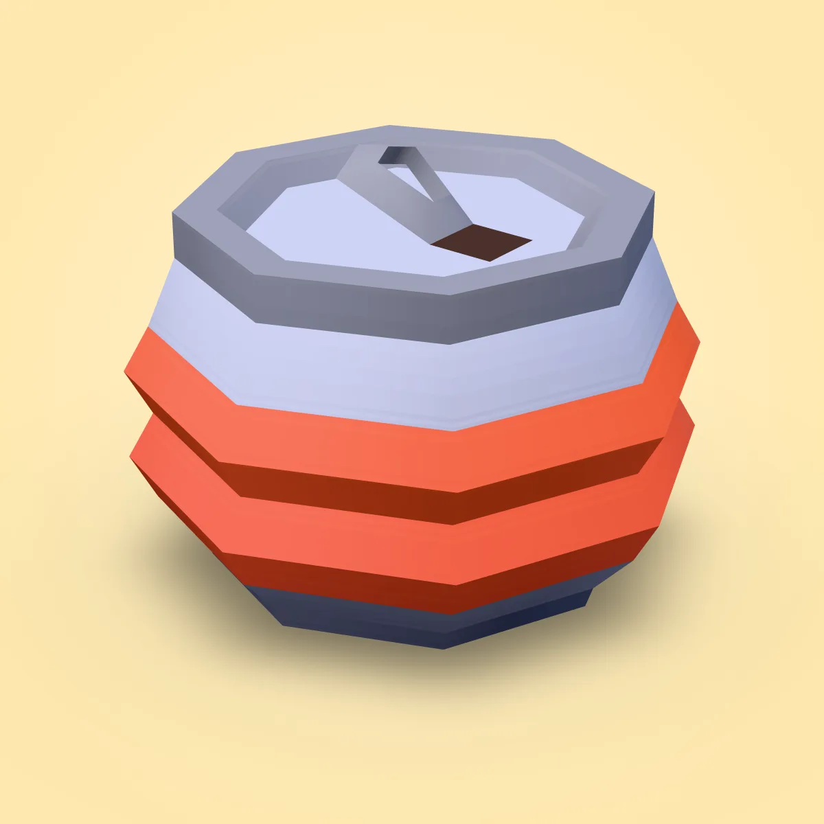 Soda Can Crushed Model