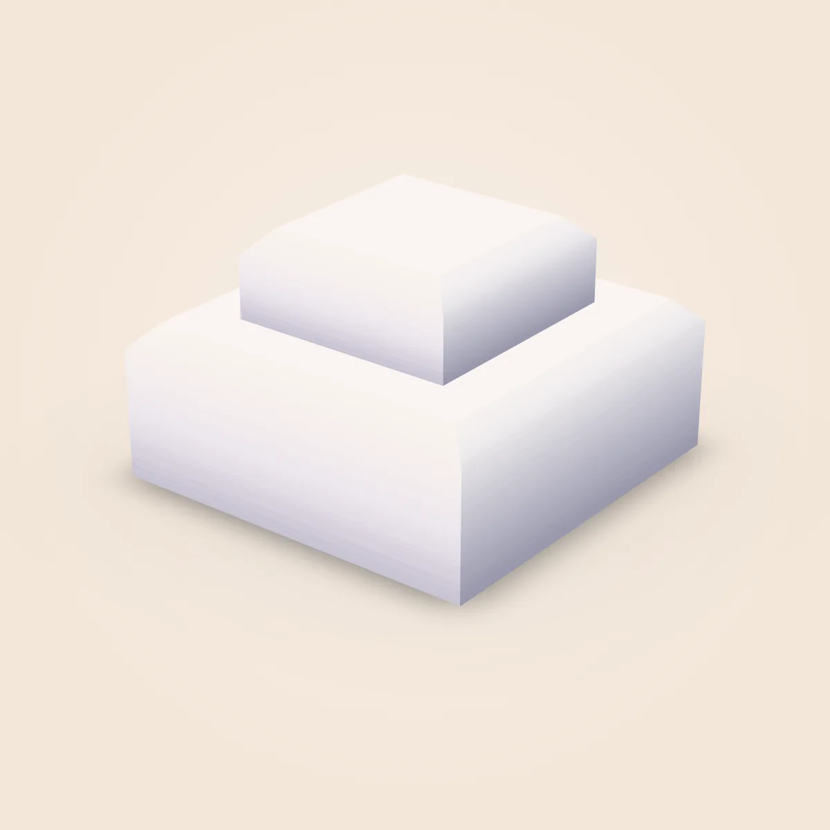 Square Detailed Plate 1x1 Model