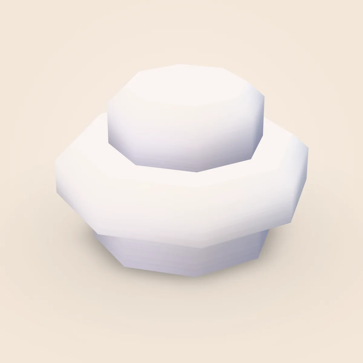 Square Detailed Plate 1x1 Round Model