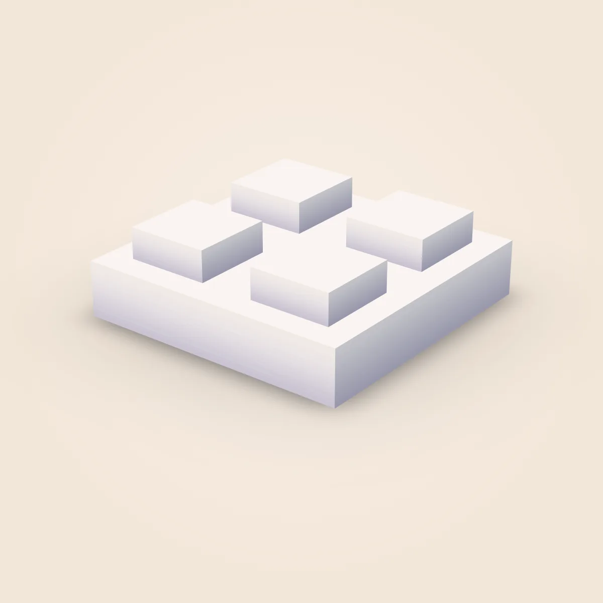 Square Simple Plate 2x2 Model