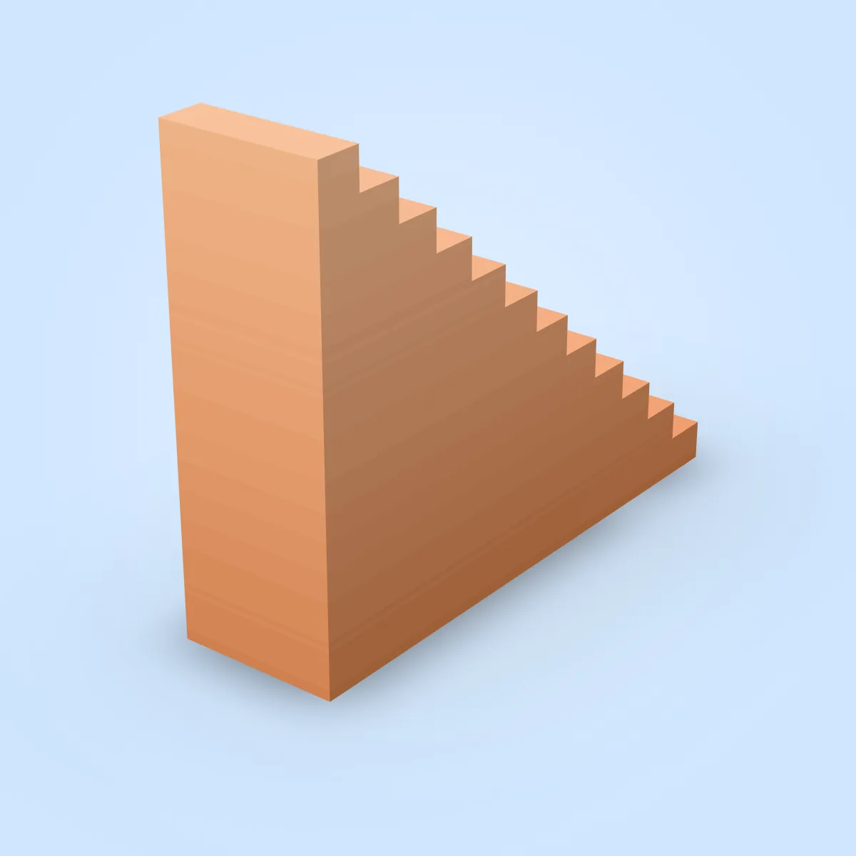 Stairs Stone Square Model