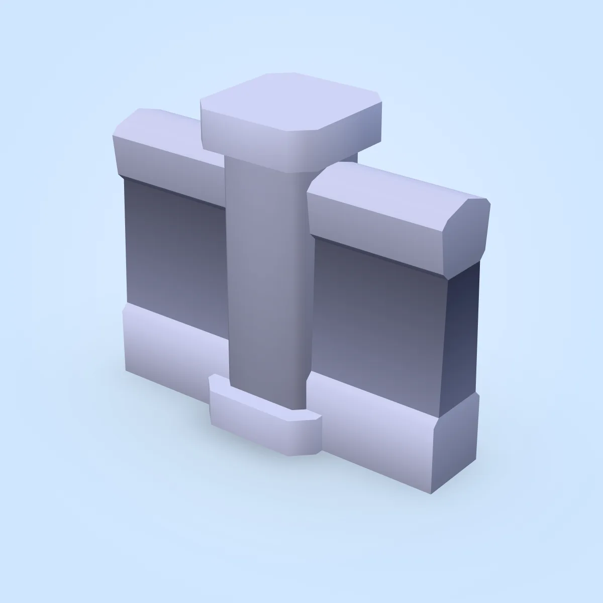 Stone Wall Column Model