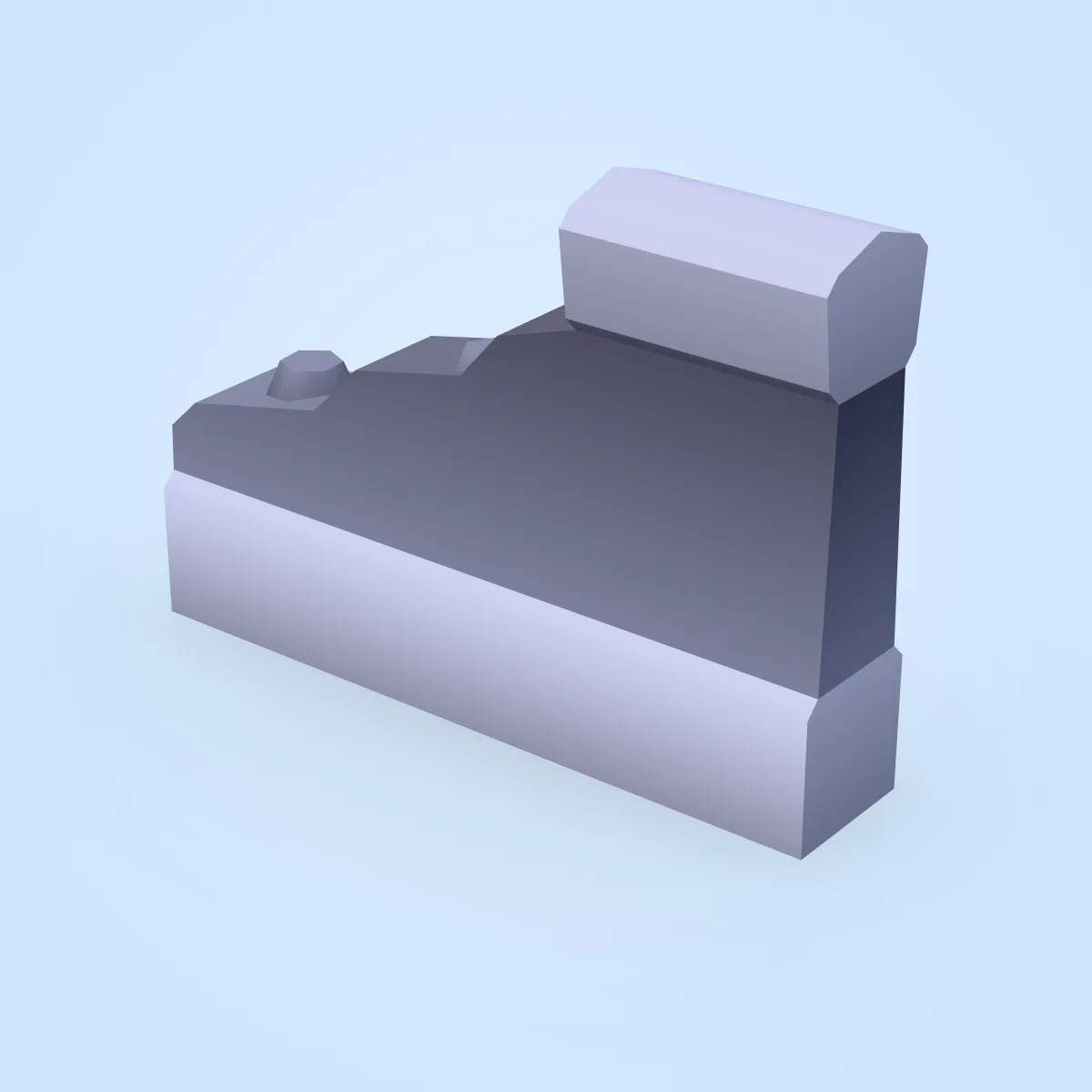 Stone Wall Damaged Model