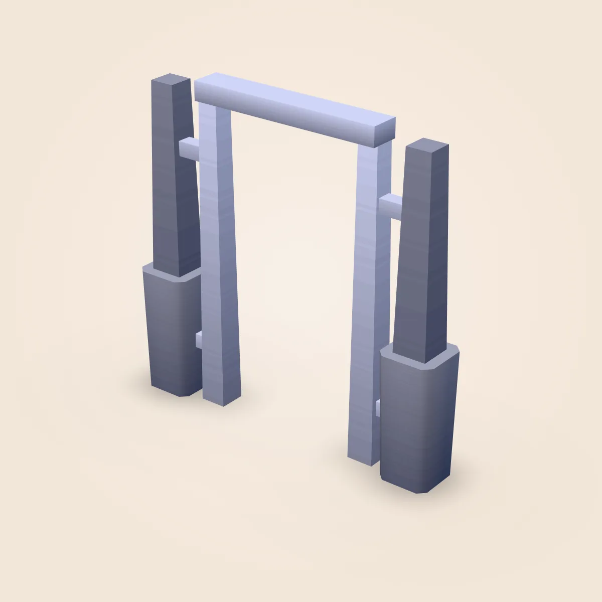 Structure Metal Doorway Model