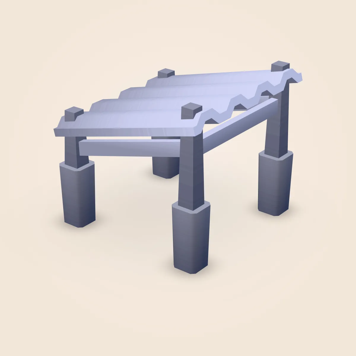 Structure Metal Roof Model