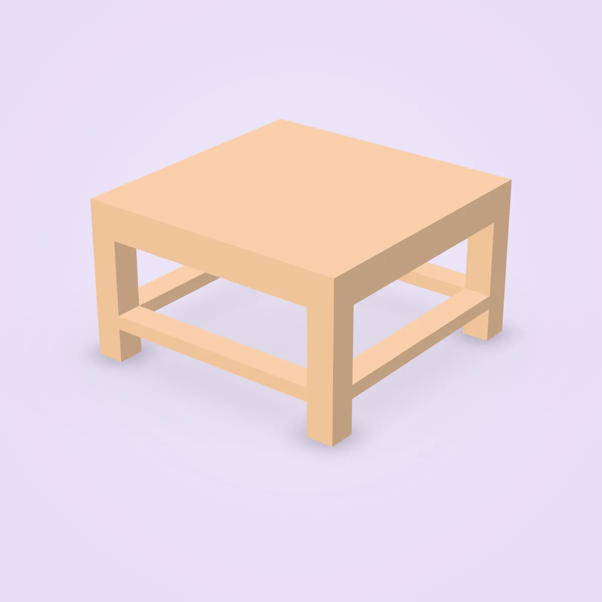 Table Coffee Square Model