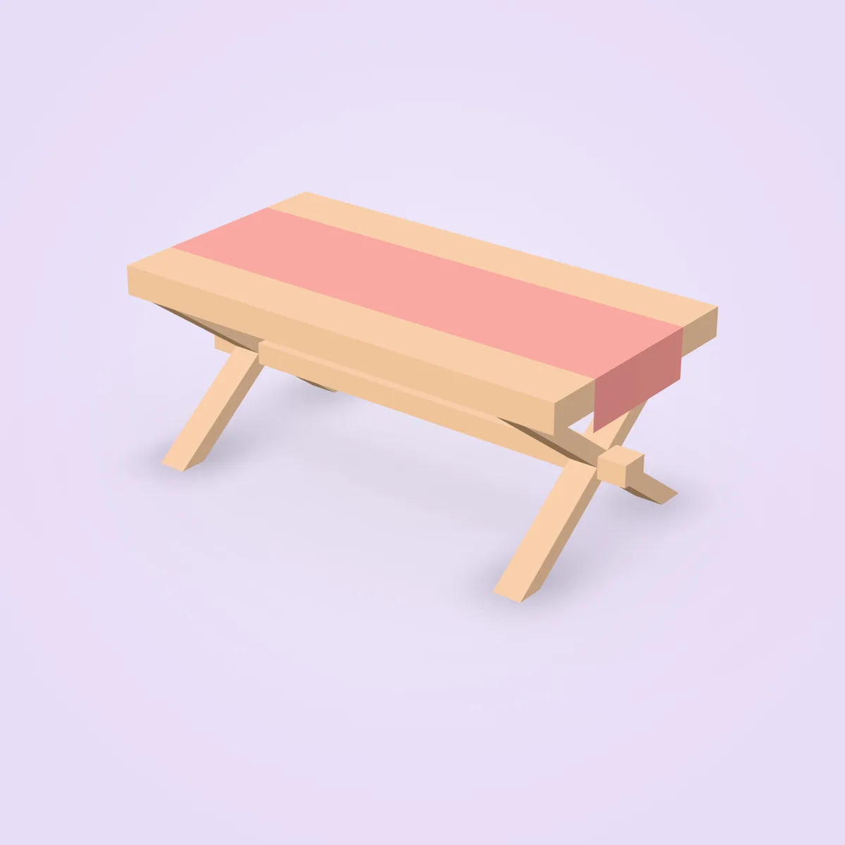 Table Cross Cloth Model