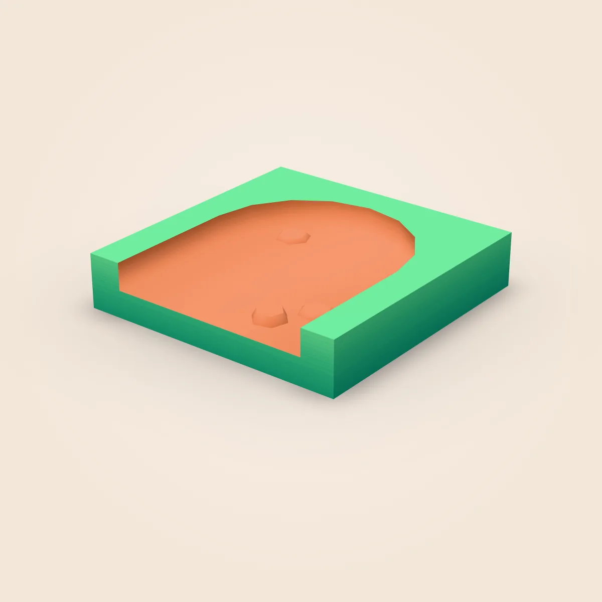 Tile End Round Model