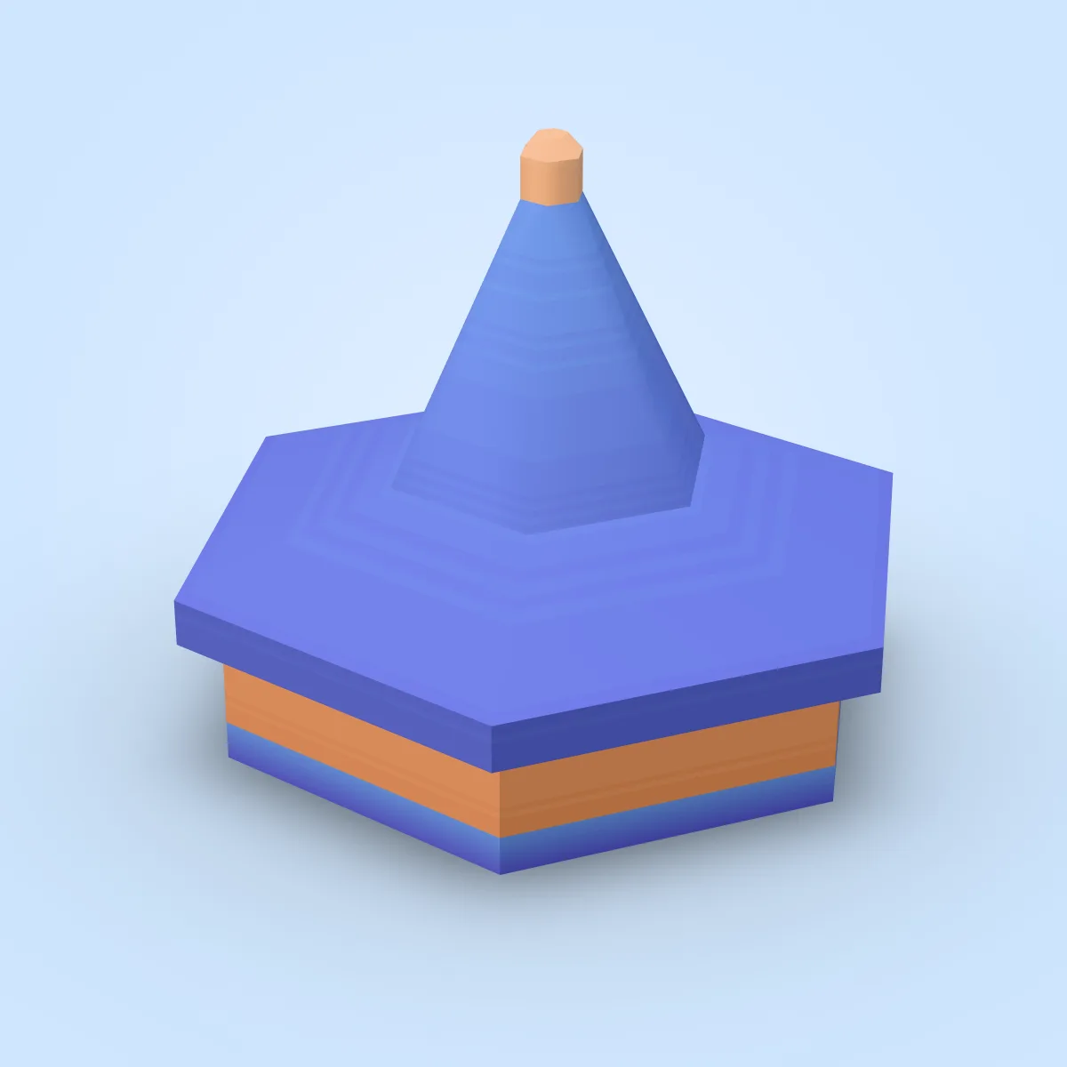 Tower Hexagon Roof Secondary Model