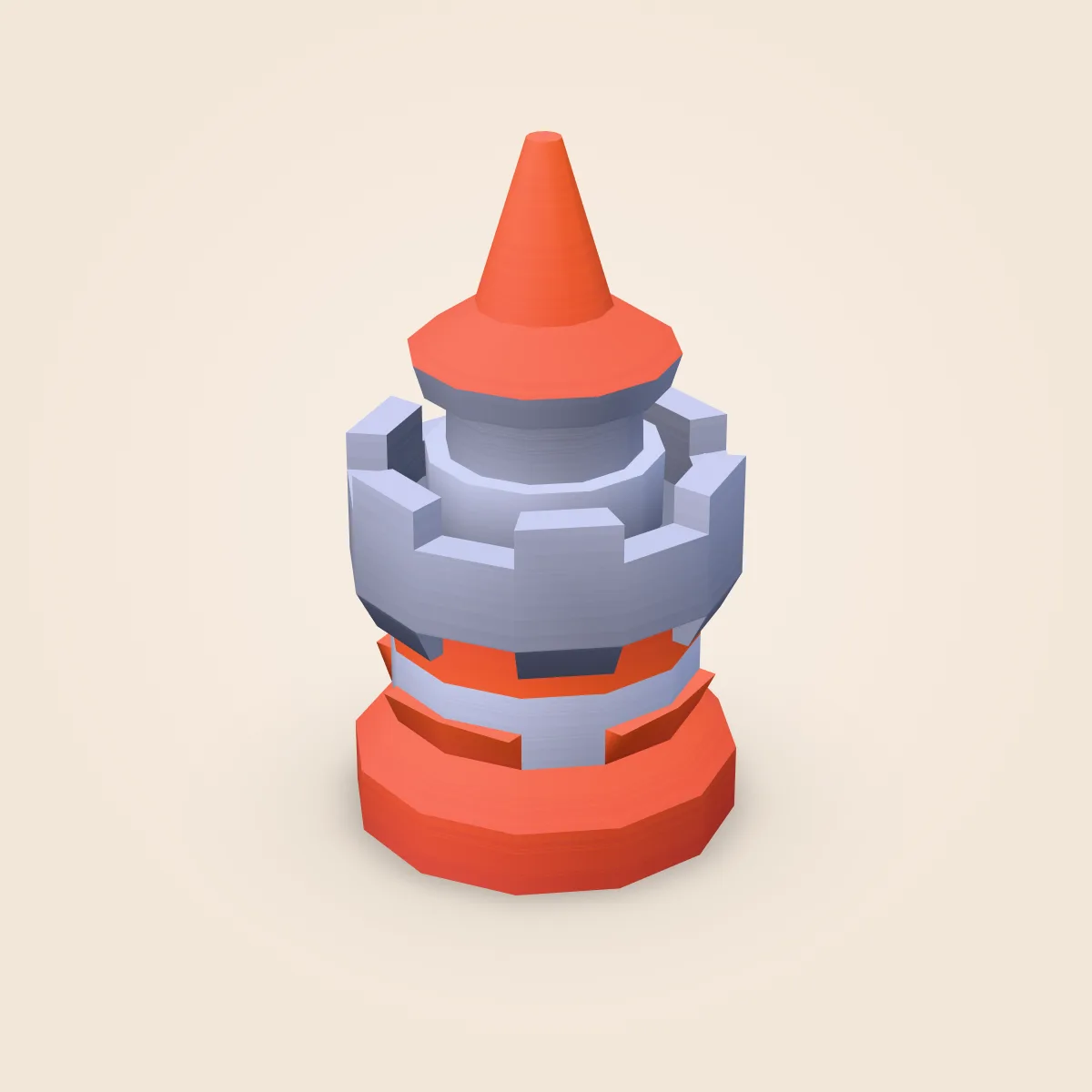 Tower Round Build Type F Model