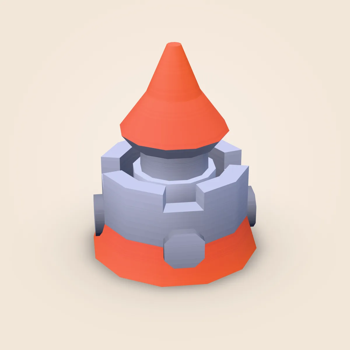 Tower Round Roof Type A Model