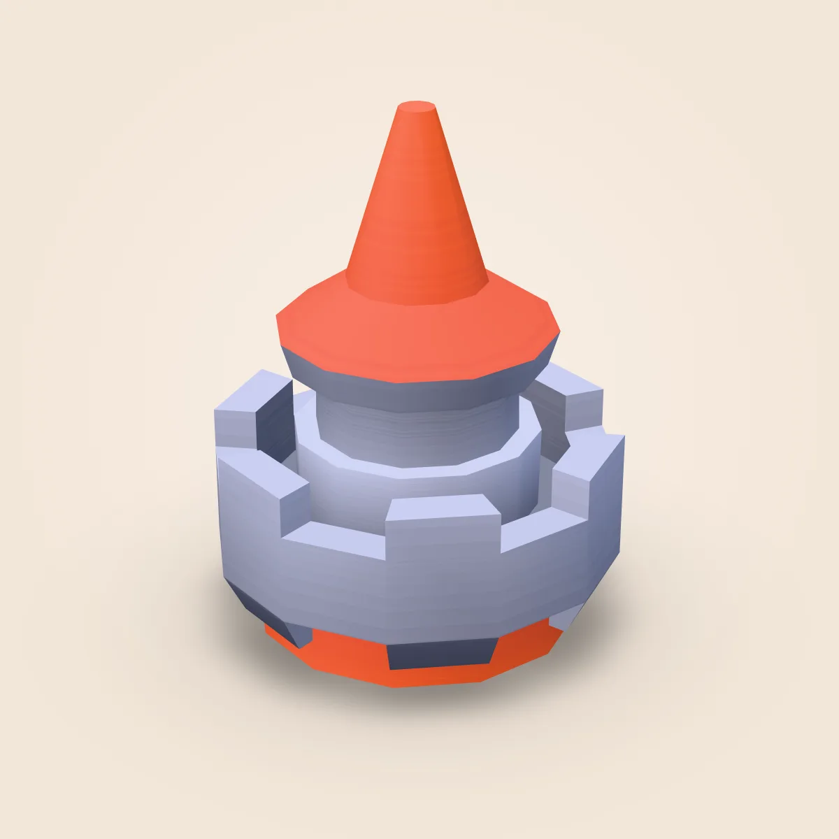 Tower Round Roof Type B Model
