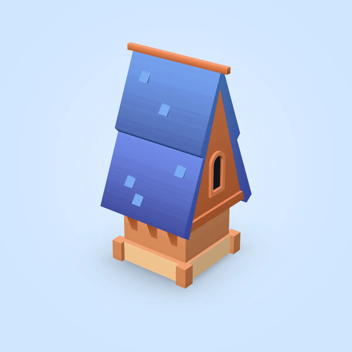 Tower Slant Roof Model