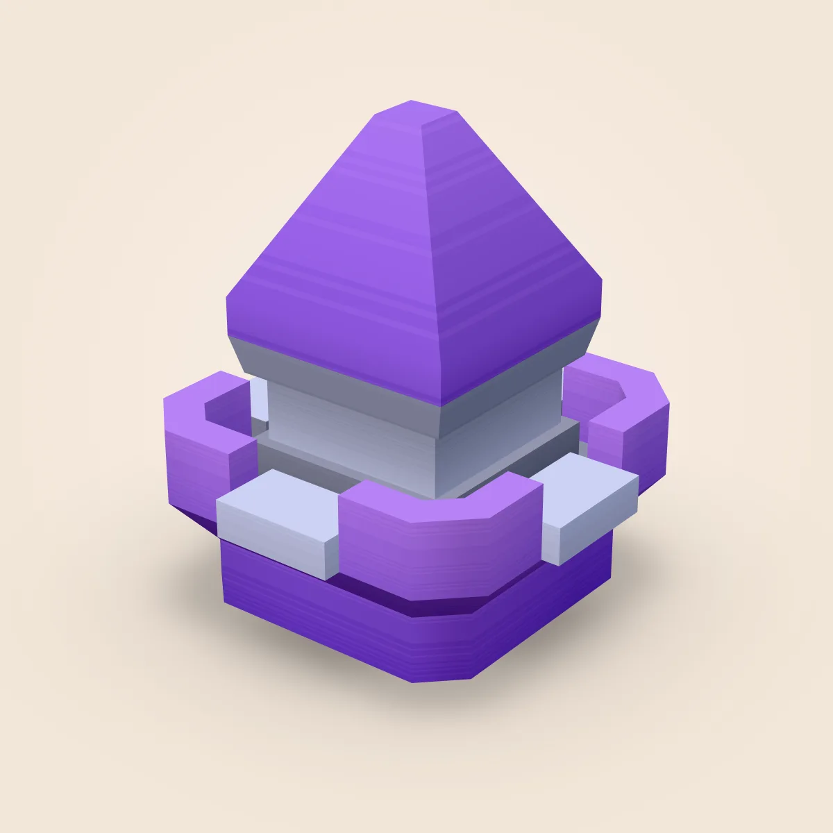 Tower Square Roof Type B Model
