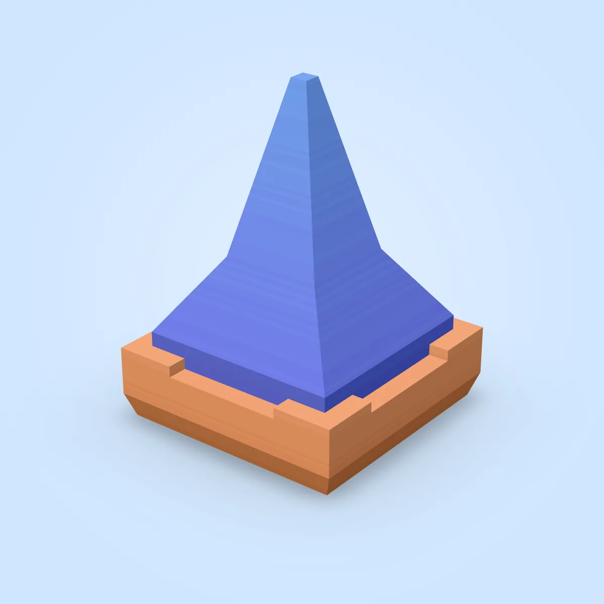 Tower Square Top Roof High Model