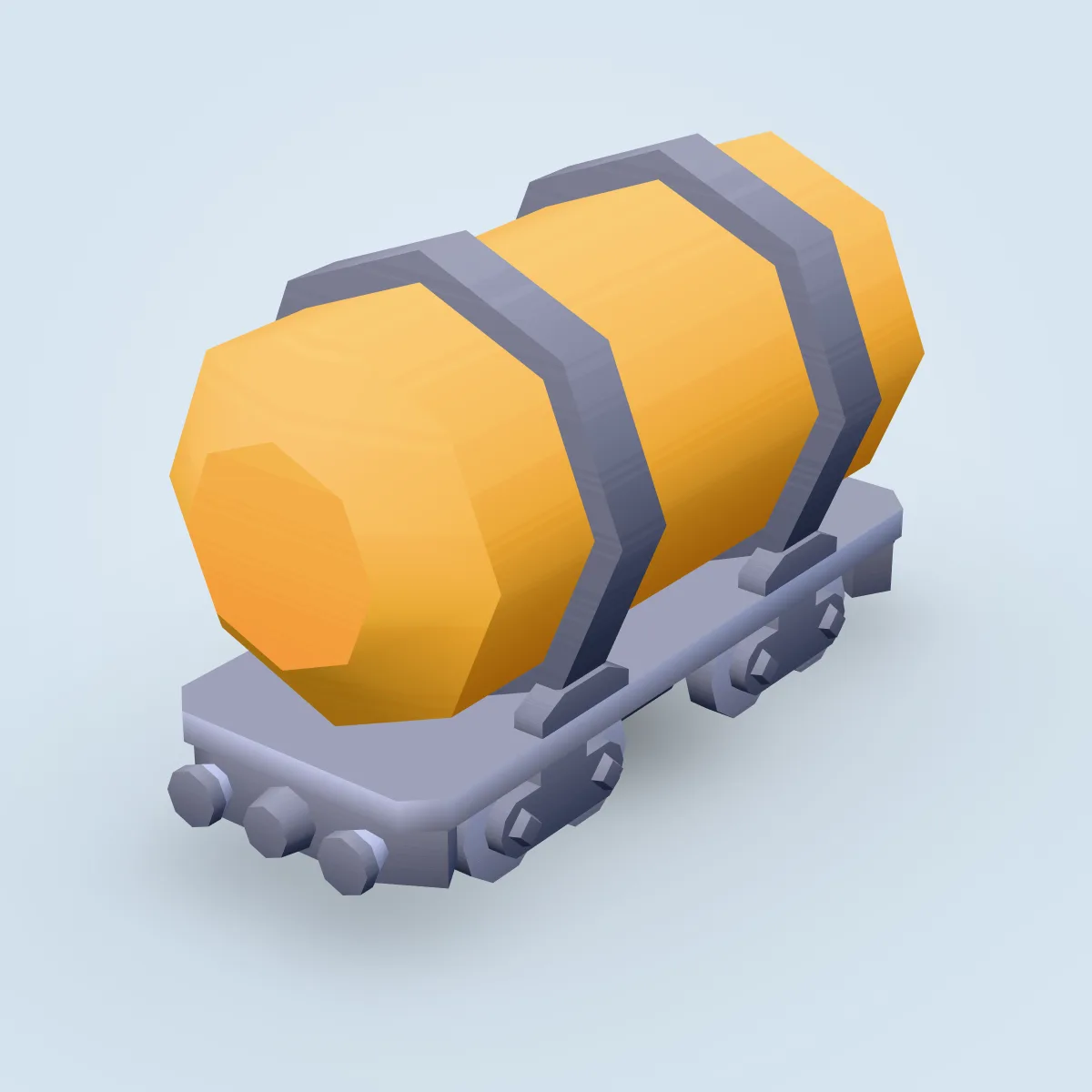Train Carriage Tank Large Model