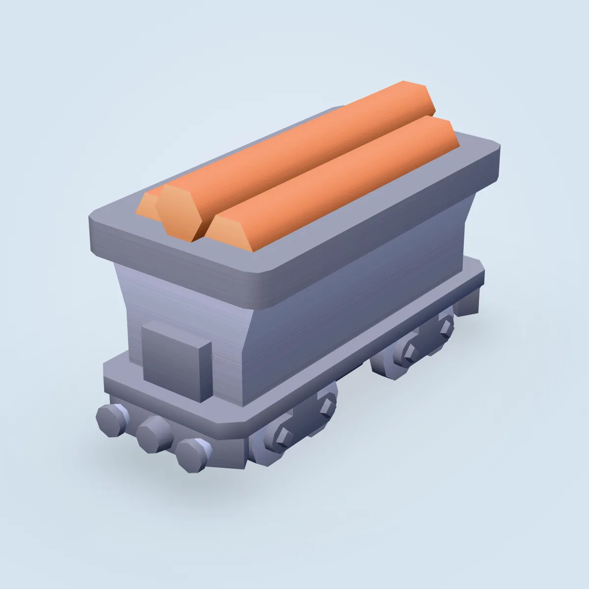 Train Carriage Wood Model