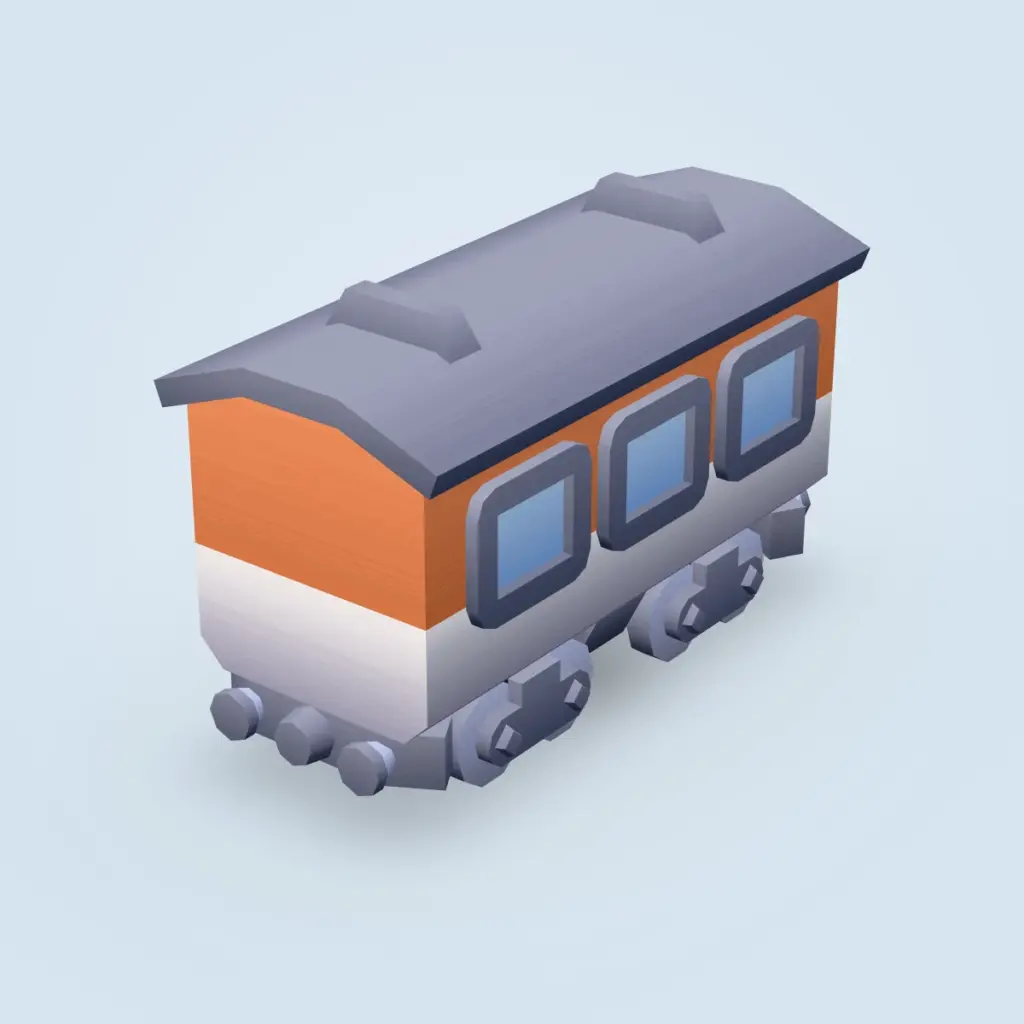 Train Locomotive Passenger Type A Model