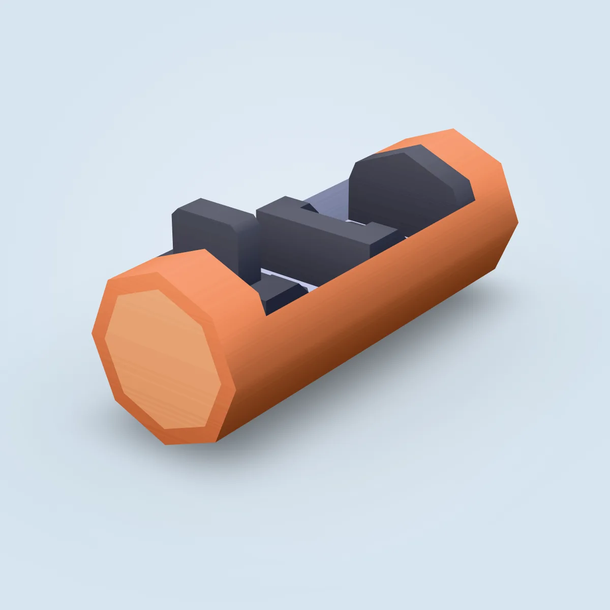 Train Log Flume Model