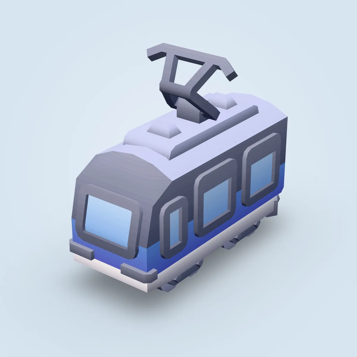 Train Tram Modern Model