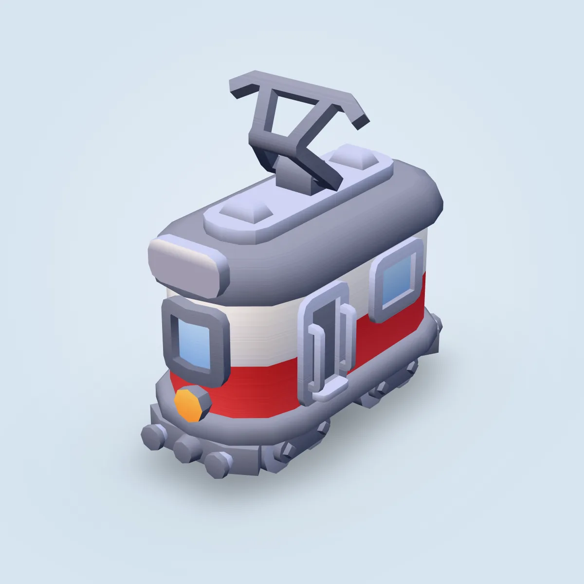 Train Tram Round Model