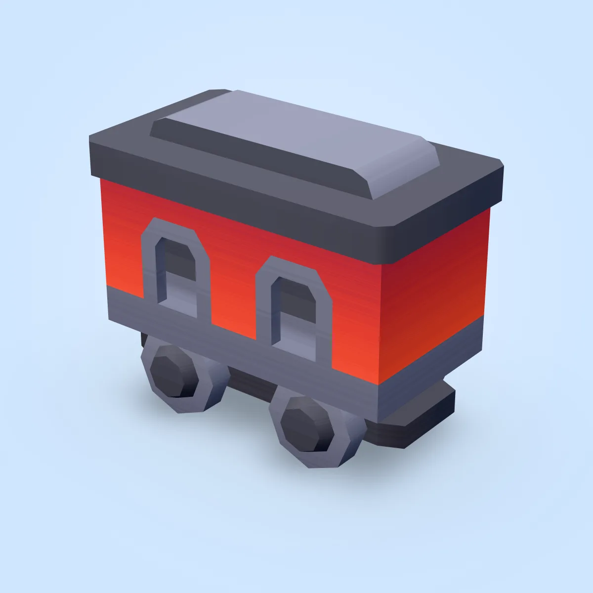 Train Wagon Short Model