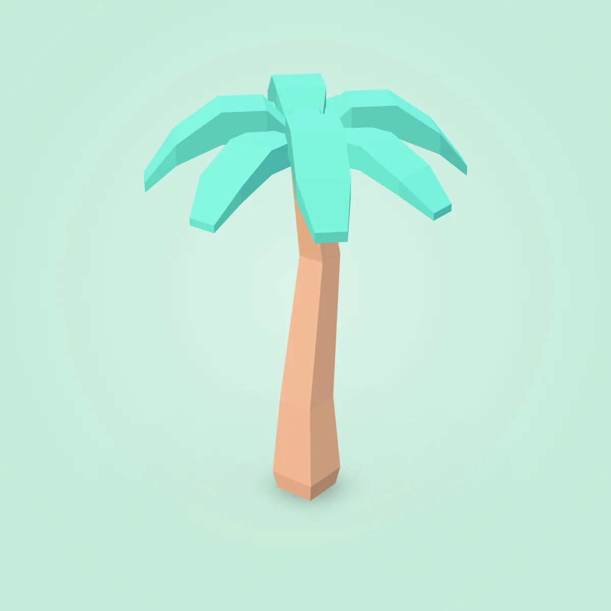 Tree Palm Detailed Tall Model