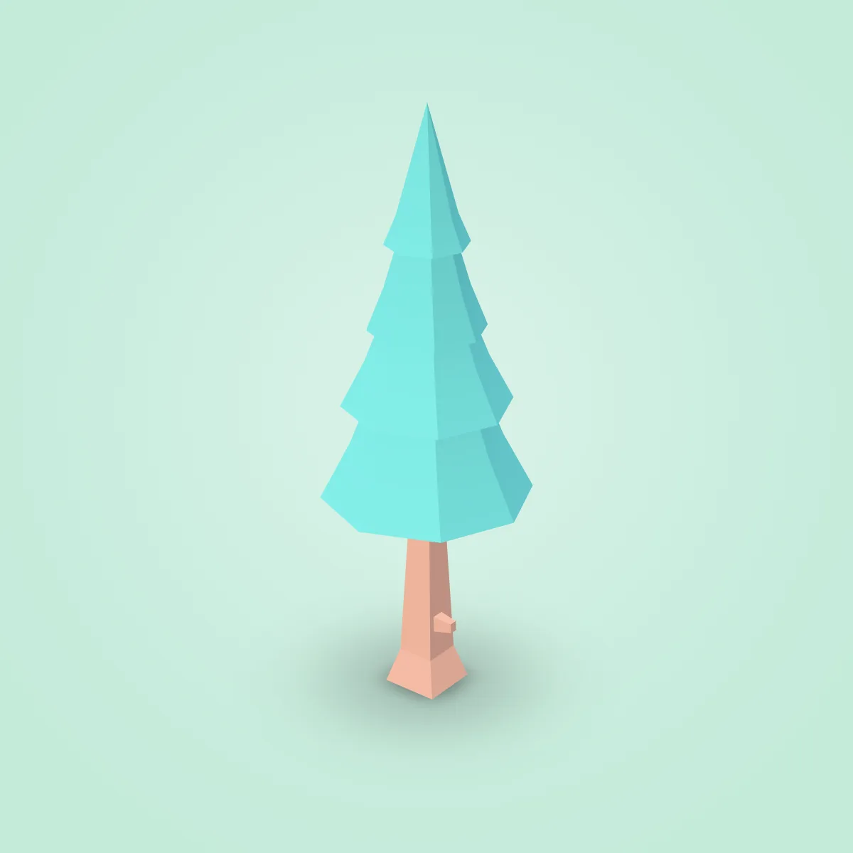 Tree Pine Default Type A Model