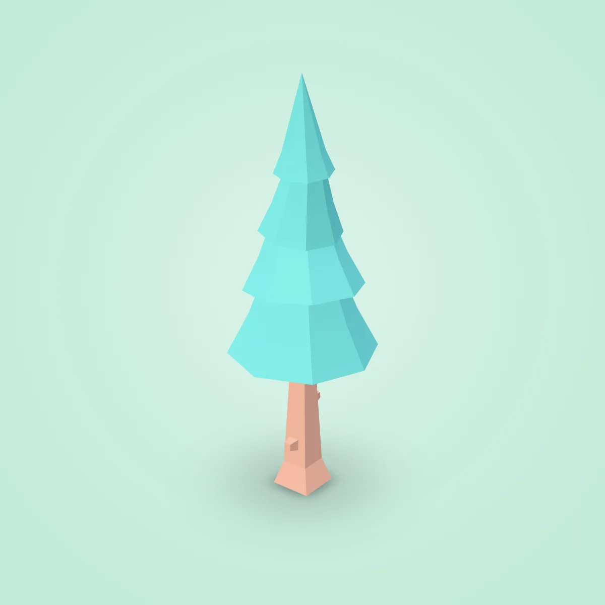 Tree Pine Default Type B Model