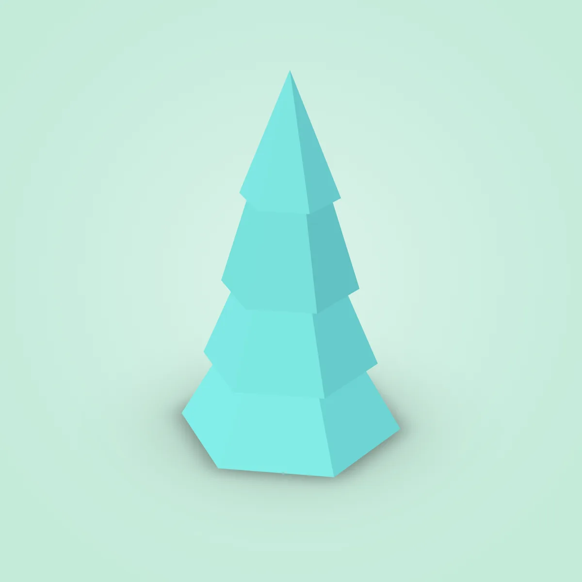 Tree Pine Ground Type A Model