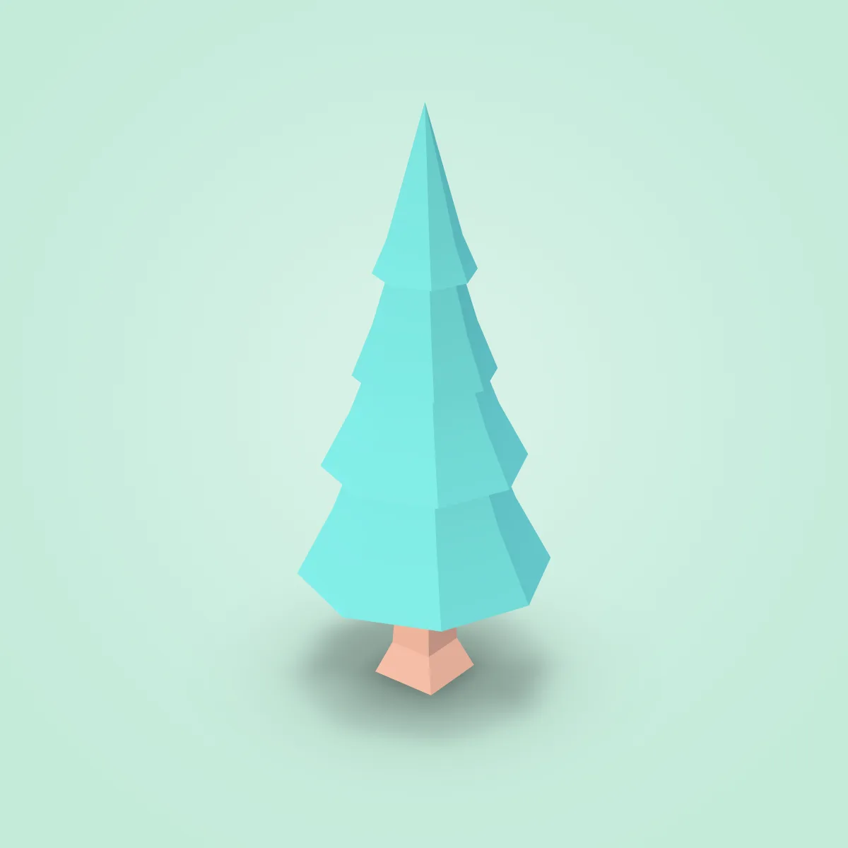 Tree Pine Round Type E Model