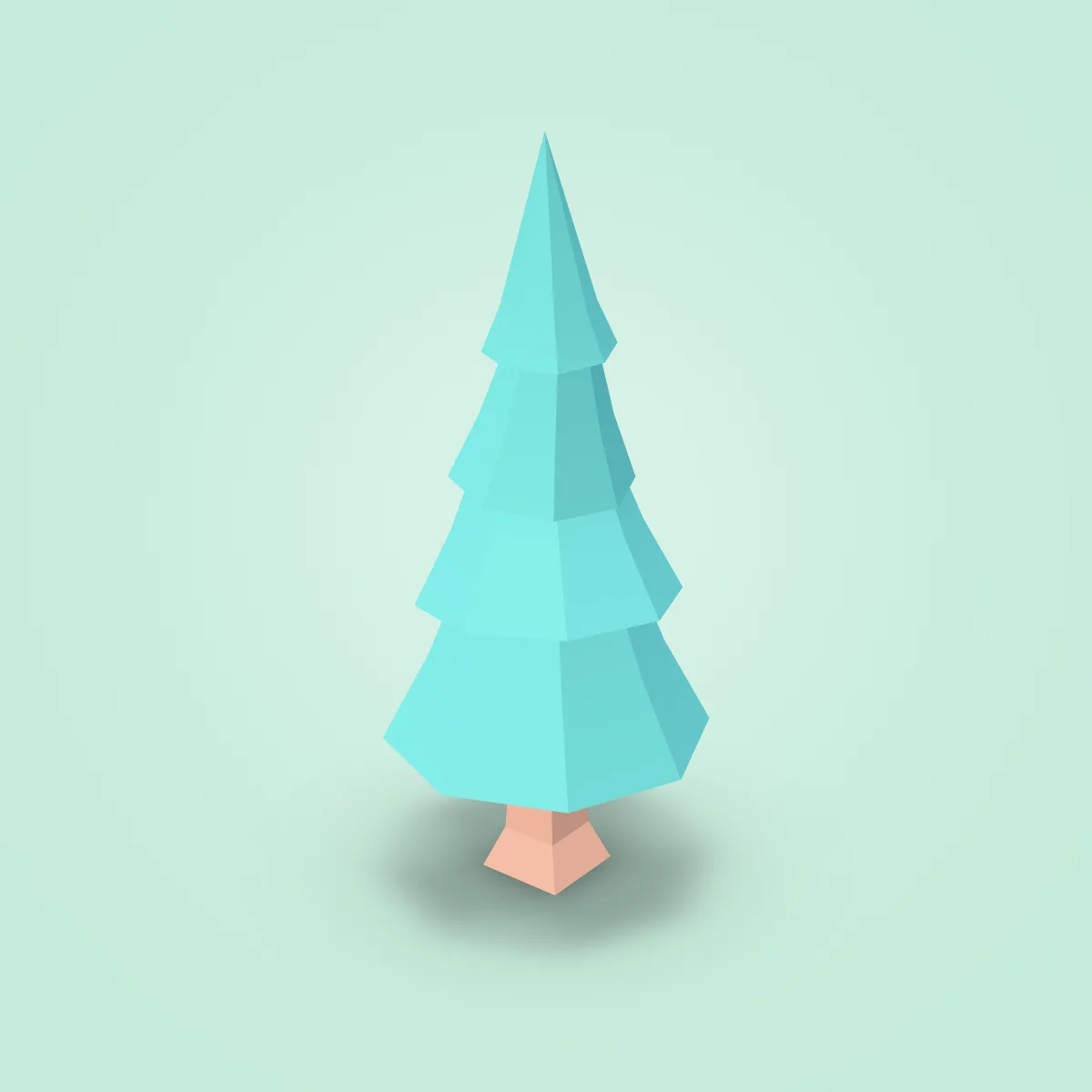 Tree Pine Round Type F Model