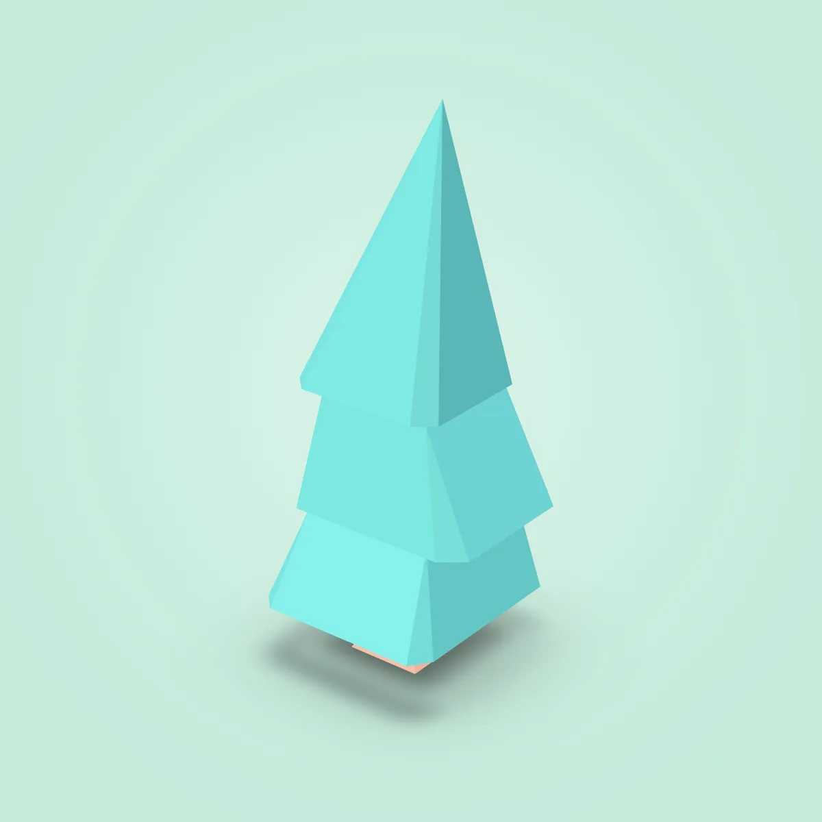 Tree Pine Small Type B Model