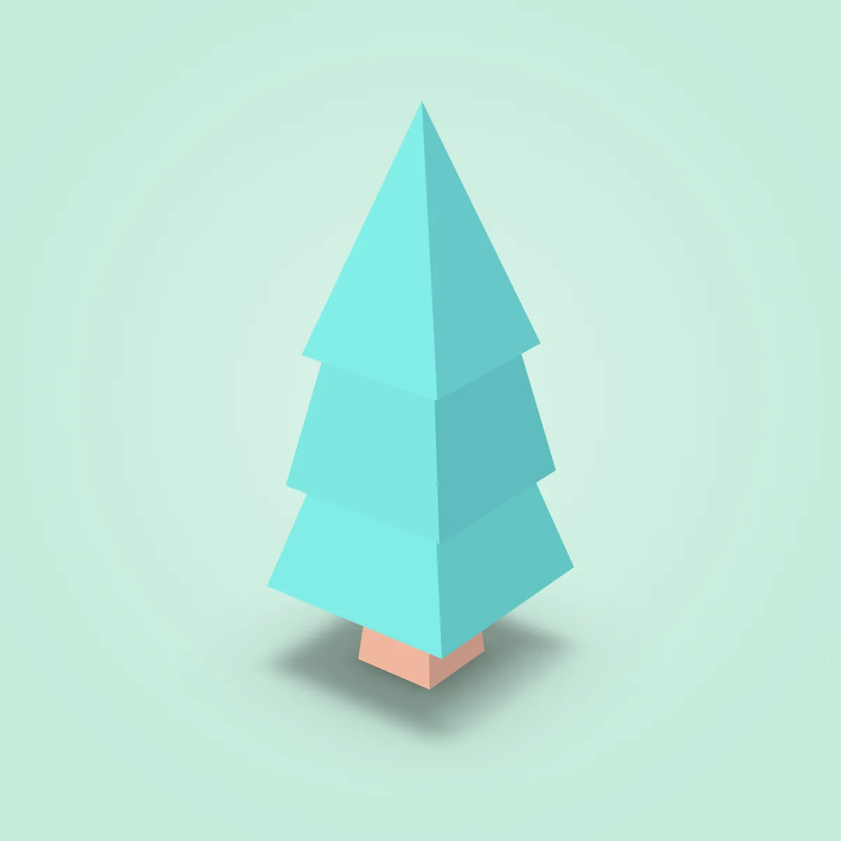 Tree Pine Small Type D Model