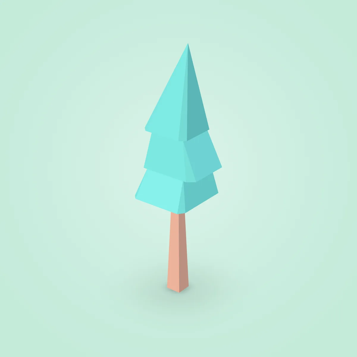 Tree Pine Tall Type A Model