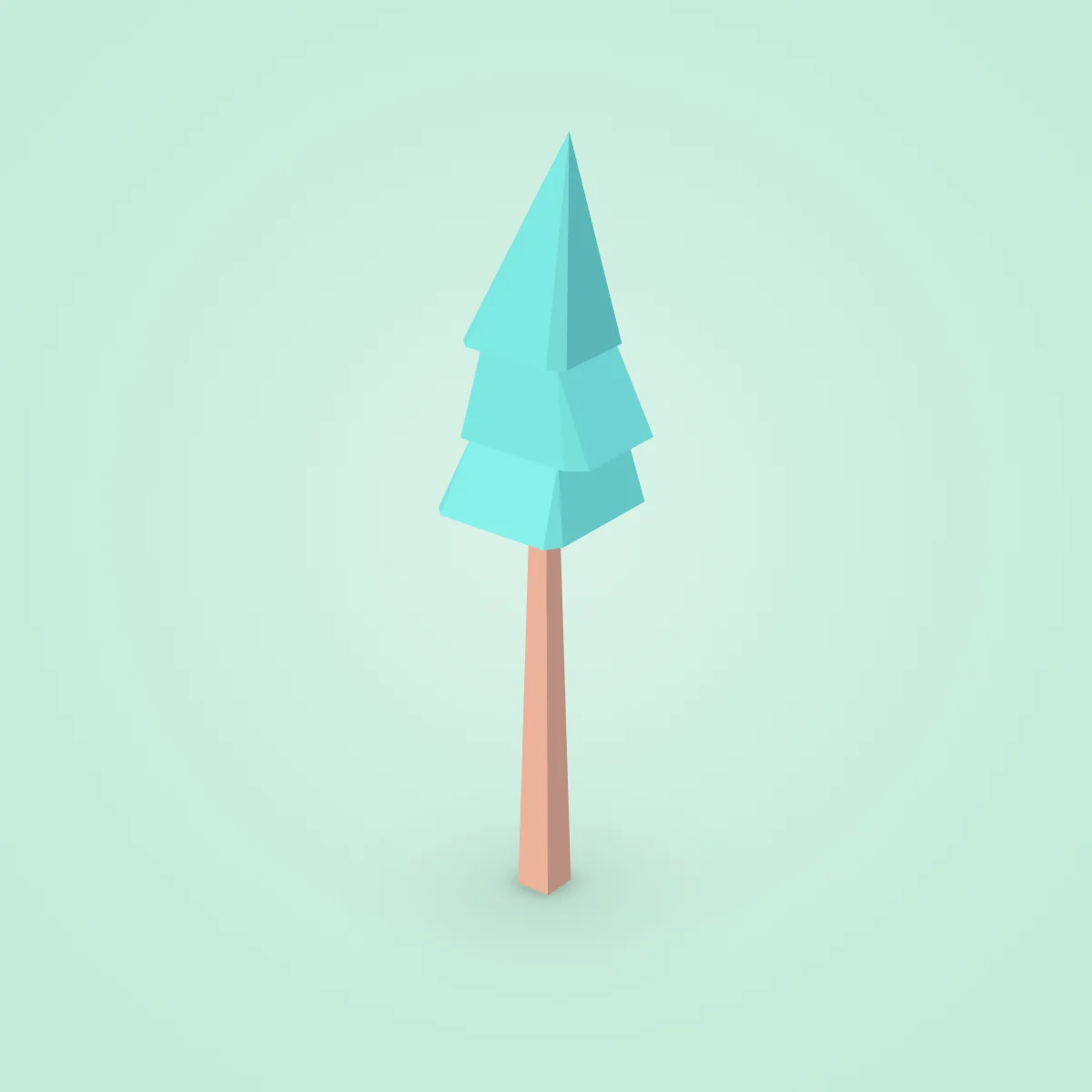Tree Pine Tall Type B Model