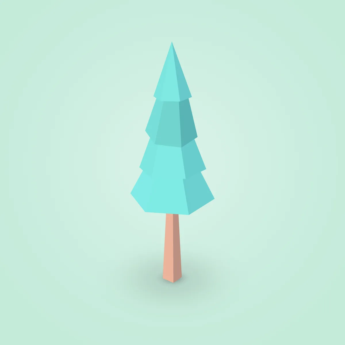 Tree Pine Tall Type C Model