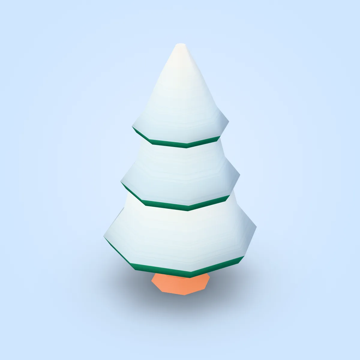 Tree Snow Type C Model
